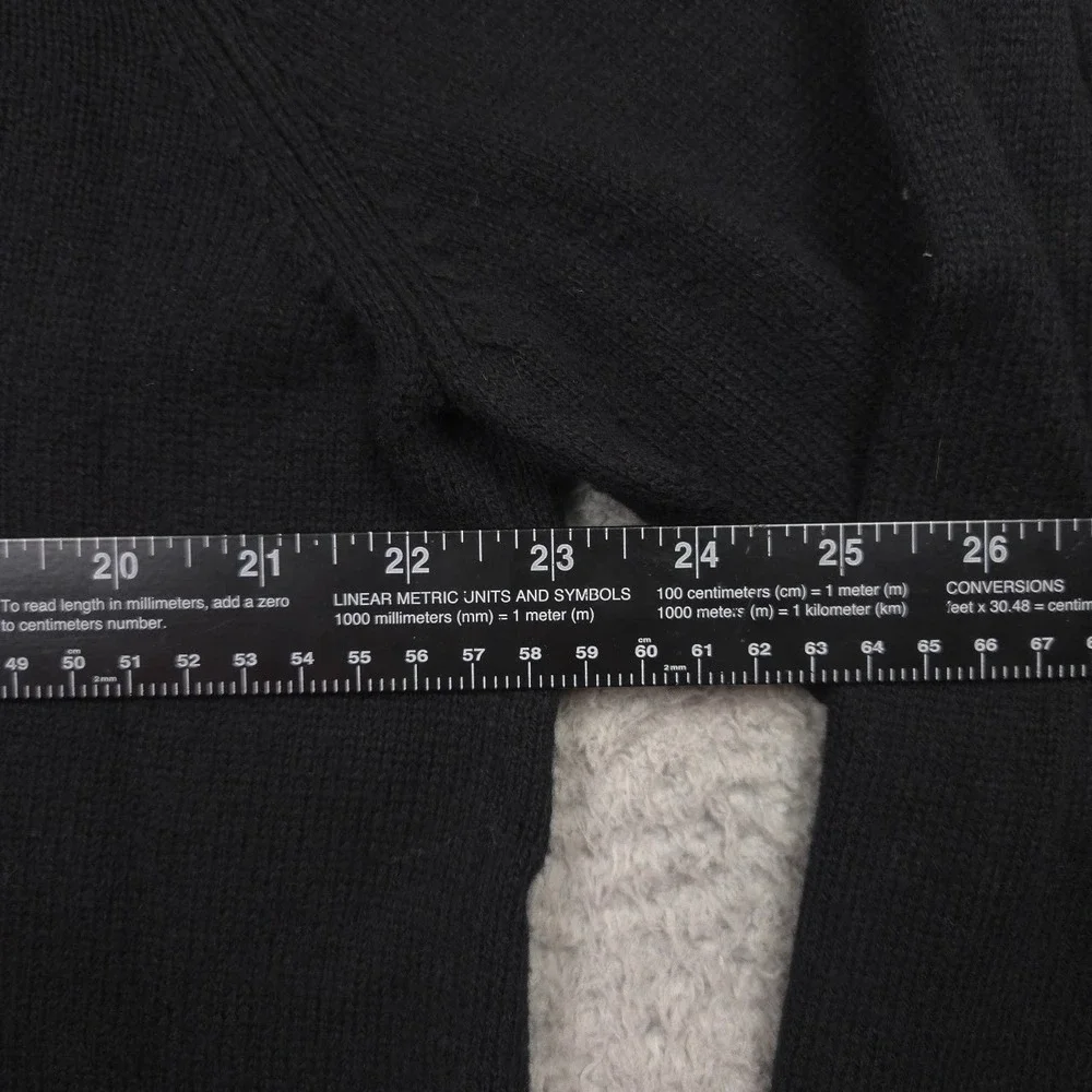 Columbia Mens Large Black Quarter Zip Cotton Wool Sweater Mock Neck Outdoor‎